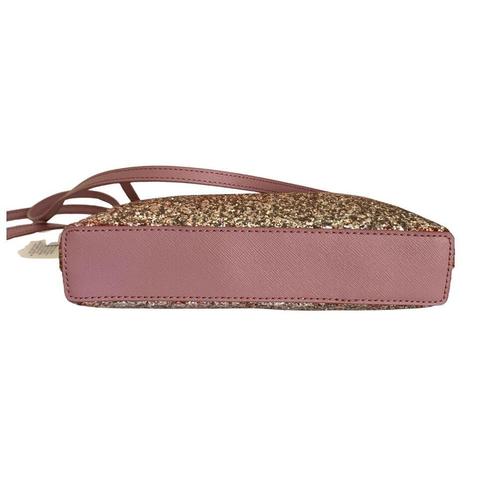 Kate Spade Dusty Pink Ramsey Glitter Crossbody Bag Saffiano Style NWT - Picture 6 of 10